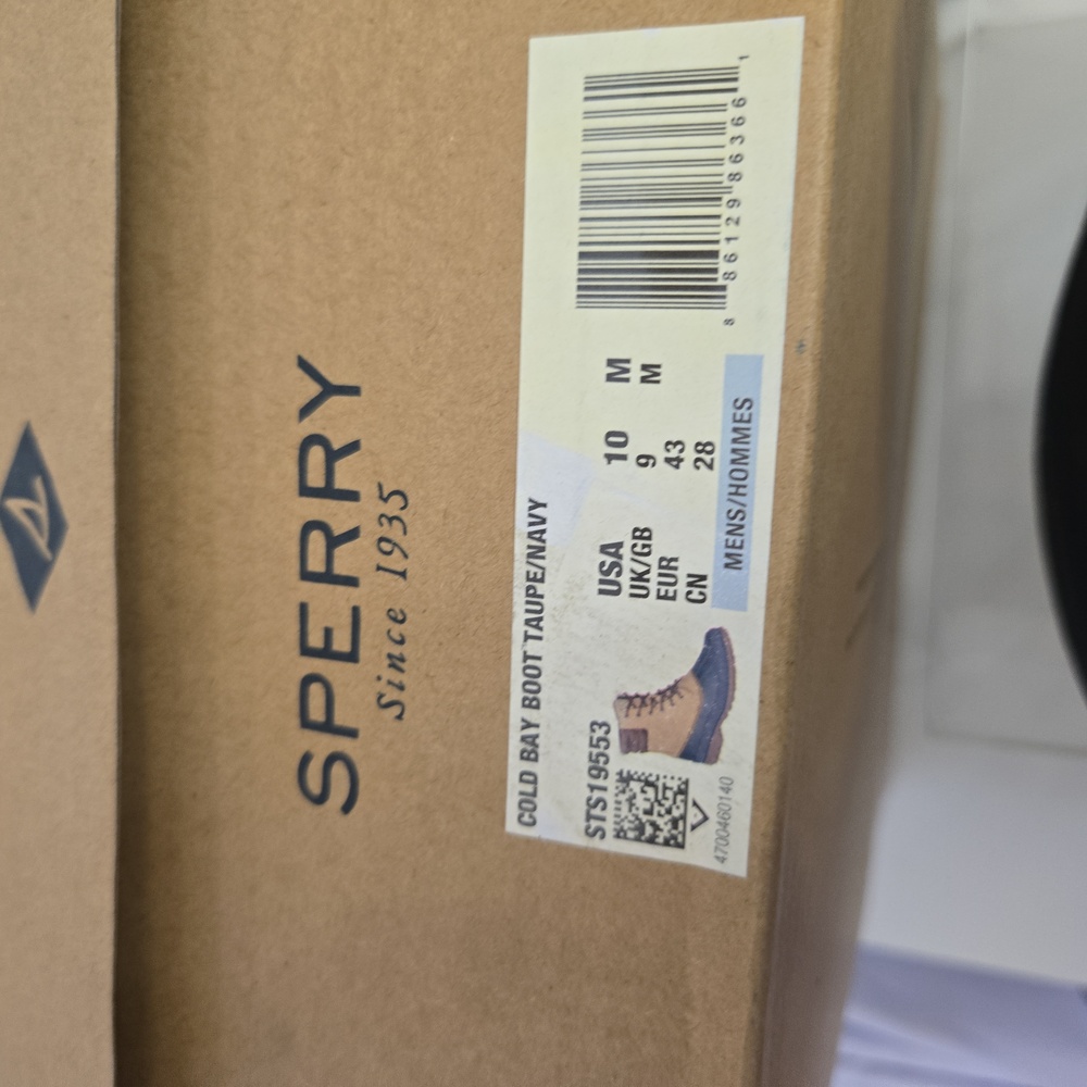 NWT Sperry Men's Cold Bay Wateproof Boot Taupe Size 10 - Picture 6 of 14